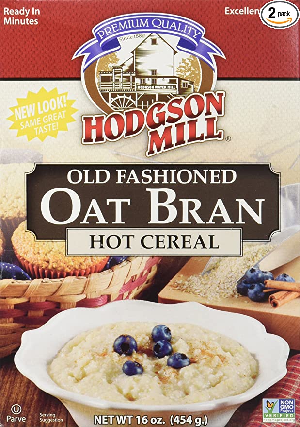 Hodgson Mill Cereal Hot Oat Bran, 16 Ounce (Pack of 2)