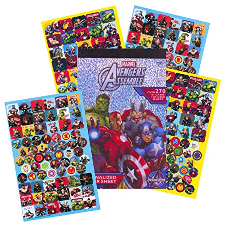 Marvel Avengers Stickers ~ 270  Stickers ~ Captain America, Thor, The Hulk, Iron Man, and More!