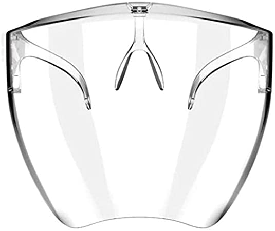 Reusable Face Shield Glasses, Clear and Anti-Fog Safety Goggle Face Shield, Goggle Face Shield for Man and Women to Protect Eyes and Face