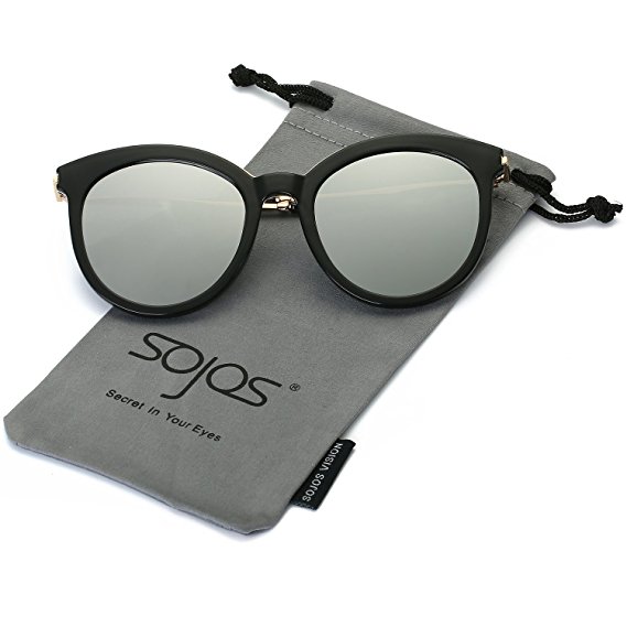 SojoS Womens Sunglasses UV Protection Round Frame Sun Glasses SJ2034