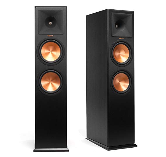 Klipsch RP-280F Reference Premiere Floorstanding Speaker with Dual 8 inch Cerametallic Cone Woofers (Ebony Pair)