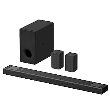 Sony HT-A5000 A Series Premium Soundbar 7.1.2ch 8k/4k 360 SSM Home theatre system with Dolby Atmos and Wireless subwoofer SA-SW3 & Rear Speaker SA-RS3S( Hi Res & 360 Reality Audio, Bluetooth)