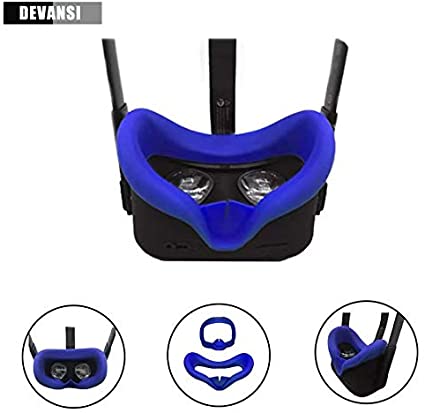 VR Face Silicone Cover Mask & Face Pad for Oculus Quest Face Cushion Cover Sweatproof Lightproof