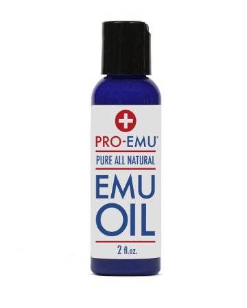 PRO EMU OIL 2 oz Pure All Natural Emu Oil - AEA Certified - Made In USA - Best All Natural Oil for Face Skin Hair and Nails Excellent for Dry Skin Burns Sunburns Scars Muscles and Joints