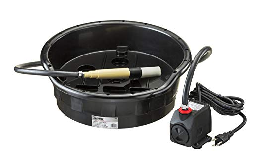 ARES 70922 | Portable Parts Washer | Easily Fits 5 Gallon Buckets | for Degreasing Small Parts and Tools