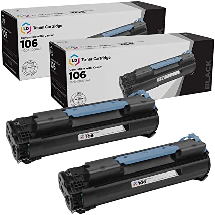 LD Compatible Toner Cartridge Replacement for Canon 106 0264B001AA (Black, 2-Pack)