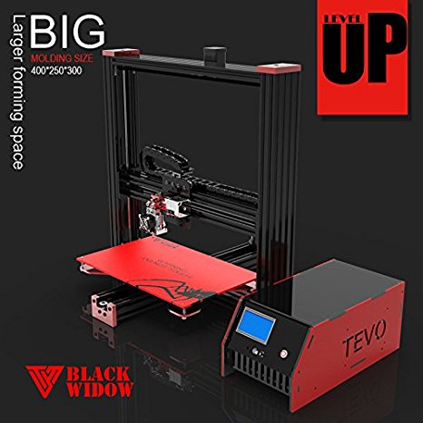 TEVO Black Widow 3D Printer Prusa i3 Variant w/ Huge Print Size & Aluminum Frame