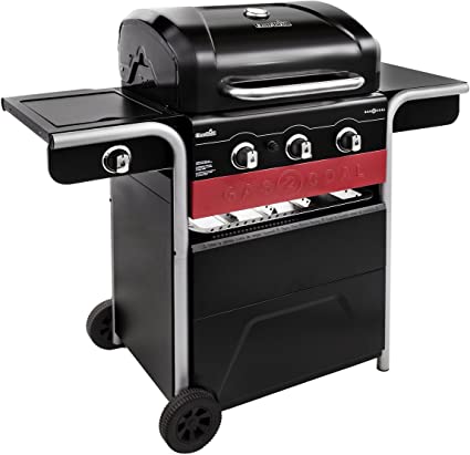 Char-Broil Gas2Coal Hybrid Grill - 3 Burner Gas & Coal Barbecue Grill, Black Finish