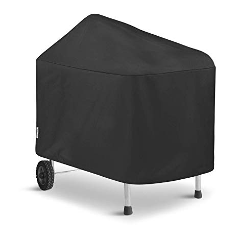 UNICOOK Outdoor Barbecue Cover for Weber Performer 22-Inch Grills, Compared to Weber 7152 and 7455 Grill Cover, Heavy Duty Waterproof Fade Resistant Material, Black