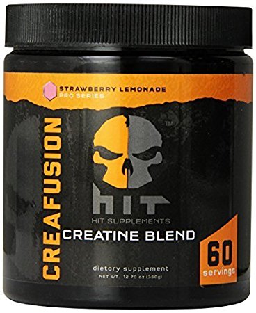 HIT Supplements, Creafusion Pro Series Muscle Building Creatine Blend, Strawberry Lemonade, 60 Servings by HIT Supplements