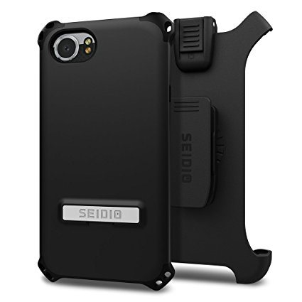 Seidio Dilex with Kickstand Case and Holster Combo for BlackBerry KEYOne (Black/Black)