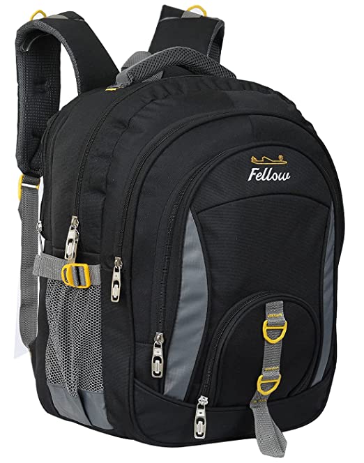 Large 45 L Laptop Backpack Large 45L Unisex Laptop Backpack |School Bag| |College Bag||Backpack (BLACK-GREY)