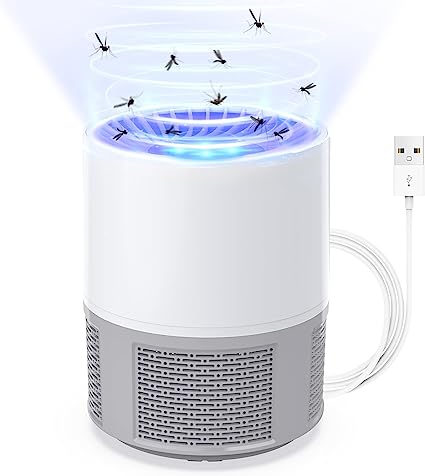 Lampe Anti Moustique, Electrique Anti Moustique Exterieur Intérieur, USB Tue Mouche Electrique Piege a Moustique, Tueur d'Insectes Pas Bruit Tueur de Moustiques Efficace