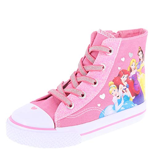 Disney Princess Girls' Toddler Princess High-Top Sneaker