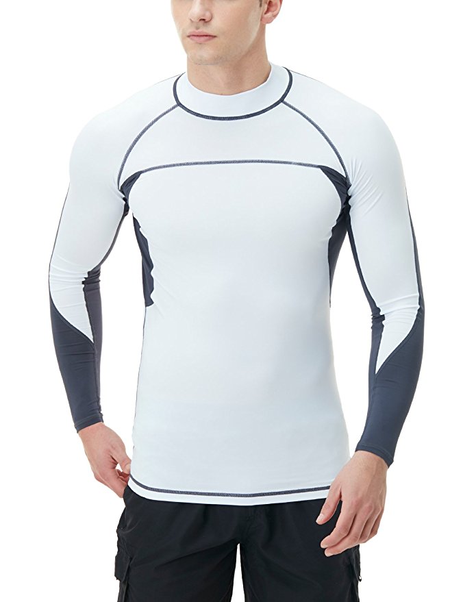 Tesla Men's UPF 50  Long Sleeve Rashguard MSR Series