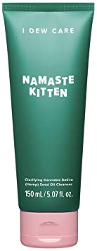 I DEW CARE Namaste Kitten Face Wash | Clarifying Cannabis Sativa Hemp Seed Oil Facial Cleanser | Korean Skincare, Vegan, Cruelty-free, Paraben-free