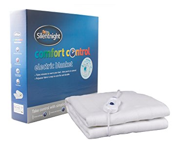 Silentnight Comfort Control Electric Blanket, Polyester - Single