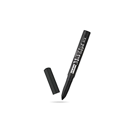 Pupa Milano Made To Last Eyeshadow - Waterproof Stick Eyeshadow - For Extreme Hold - Crease And Smudge Proof - Creamy And Lightweight Texture - Film Forming Ingredients - 012 Extra Black - 0.049 Oz