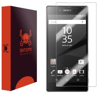 Sony Xperia Z5 Screen Protector Full Coverage Skinomireg TechSkin - Premium HD Clear Film with Lifetime Warranty  Ultra High Definition Invisible and Anti-Bubble Crystal Shield