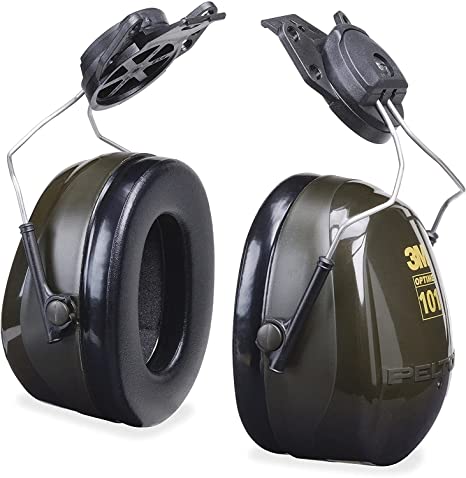 3M™ Peltor™ Optime 101 Cap-Mount Earmuffs, H7P3E, black/green