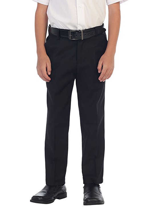 Gioberti Boys Flat Front Dress Pants