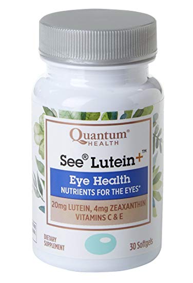 Quantum Health See Lutein  Softgels, Eye Supplement, Eye Health - Lutein, Zeaxanthin, Vitamin C and E - 30 Count
