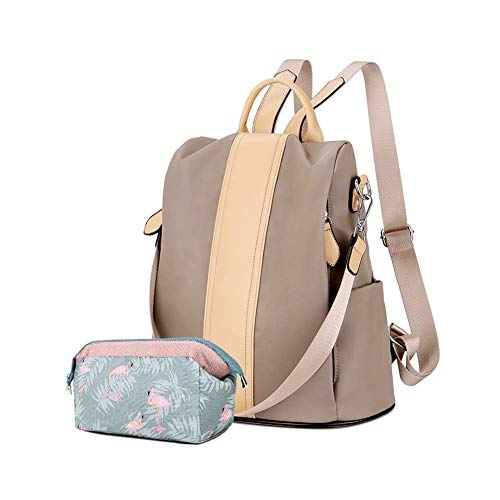 Women Fashion Backpack Purse Anti-theft Nylon Anti-theft Rucksack Convertible Shoulder Bag