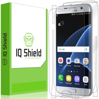 IQ Shield LiQuidSkin - Samsung Galaxy S7 Edge Full Coverage Screen Protector  Full Body Front and Back and Lifetime Warranty - HD Ultra Clear Film Guard - Smooth  Self-Healing  Bubble-Free Shield