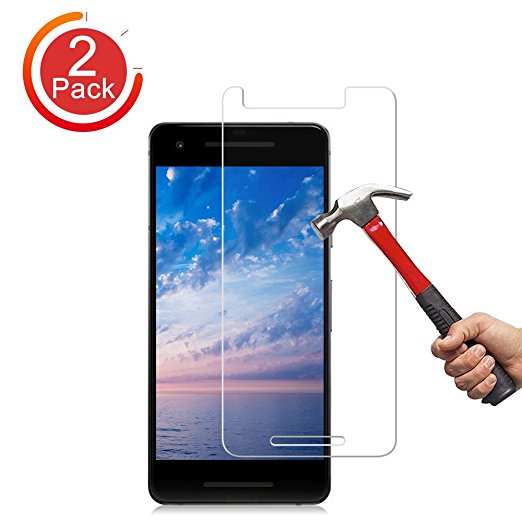 Google Pixel 2 Screen Protector, [2-Pack] Auideas Case Friendly Ultra Clear Anti-Scratch Bubble Free Tempered Glass Screen Protector with Lifetime Replacement Warranty