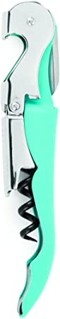 True Truetap Soft Touch Double Hinged Corkscrew, 4.75", Blue