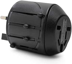 Kensington K33117 International All-in-One Travel Plug Adapter , Black , 2 Prong