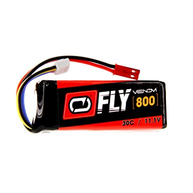 Venom Fly 30C 3S 800mAh 11.1V LiPo Battery with JST Plug - Compare to E-flite EFLB8003SJ30