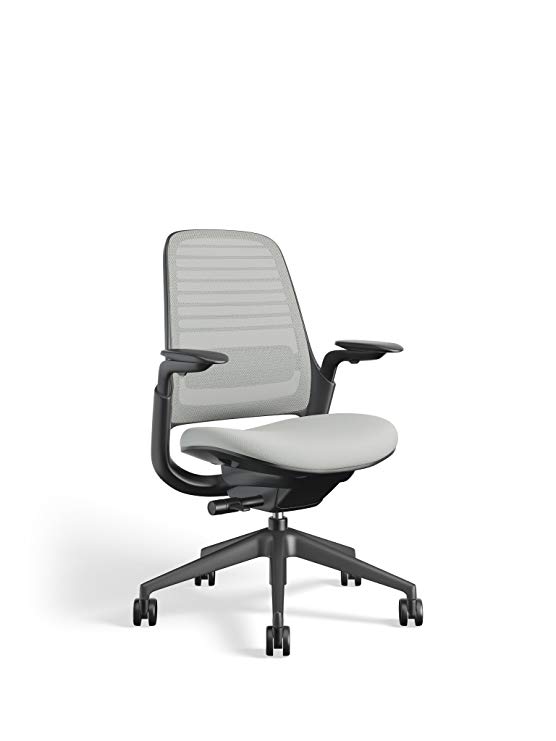 Steelcase 435A00 Series 1 Work Office Chair, Nickel