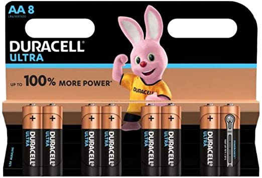 Duracell Ultra Power MX1500 Alkaline AA Batteries - 4-Pack   4 Free