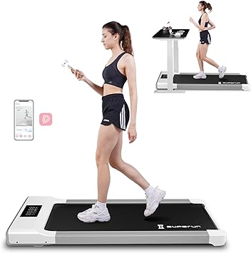 SupeRun Under Desk Treadmill, Walking Pad, Portable Treadmill with Remote Control LED Display, Quiet Walking Jogging Machine for Office Home Use