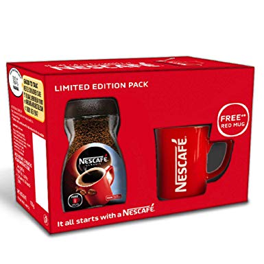 Nescafé Classic Coffee, 100g with Free Red Mug