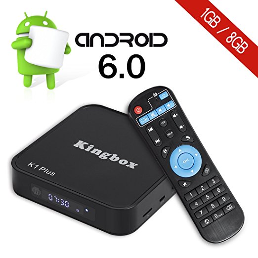 Kingbox K1 Plus Android 6.0 TV Box 4K/S905X/64Bit/1 8GB/2.4G Wifi/100M ANDROID TV BOX