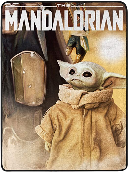 The Mandalorian, Time to Go Micro Raschel Throw Blanket, 46" x 60"