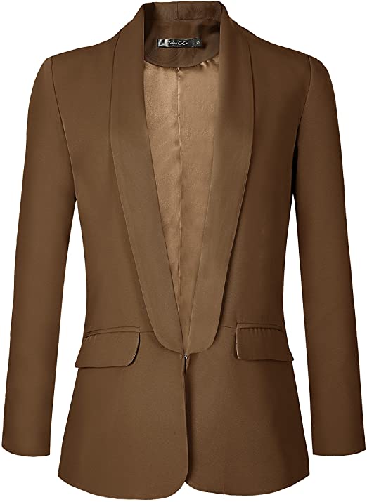 Urban CoCo Women's Office Blazer Jacket Open Front