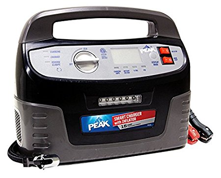 Peak PKC0C15G Black Smart Charger with Inflator