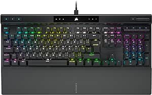 CORSAIR K70 RGB PRO Mechanical Wired Gaming Keyboard – CHERRY MX RED Linear Switches – PBT Double-Shot Keycaps – iCUE Compatible – QWERTY UK – PC, Mac, Xbox – Black