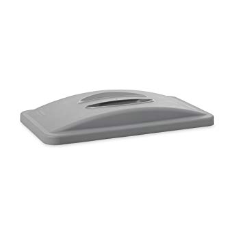 Rubbermaid Commercial Slim Jim Handle Top, 20 3/8 x 11 3/8 x 2 3/4 Inches, Plastic, Light Gray (268888GY)