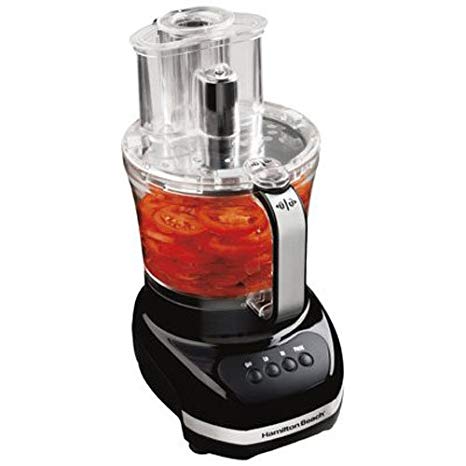 Hamilton Beach 70580C Food Processor, Black with Stainless Steel Accents