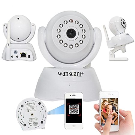 Wireless WiFi Wanscam Pan Tilt Rotate Security IP Network Camera Two Way Audio