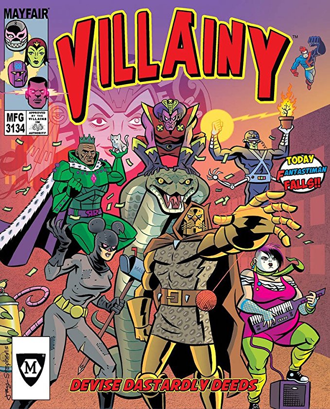 Villainy: Diabolical Doom-Dealing Doers of Dastardly Deeds Board Game