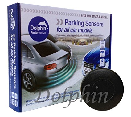 Dolphin DPS400 Reverse Parking Sensors Auto Express Award Winning In 32 Colours With Lifetime Warranty. 4 Ultrasonic Radar Sensors Kit Audio Alert System Matt & Gloss Black  30 More Colours (Matt Black)