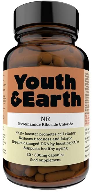 Ultra-Pure NR 300mg Delayed-Release Capsules (β-Nicotinamide Riboside Chloride) - 99% Pharmaceutical Grade NAD+ Booster – Repairs Damaged DNA - Anti-Aging Supplement - by Youth & Earth