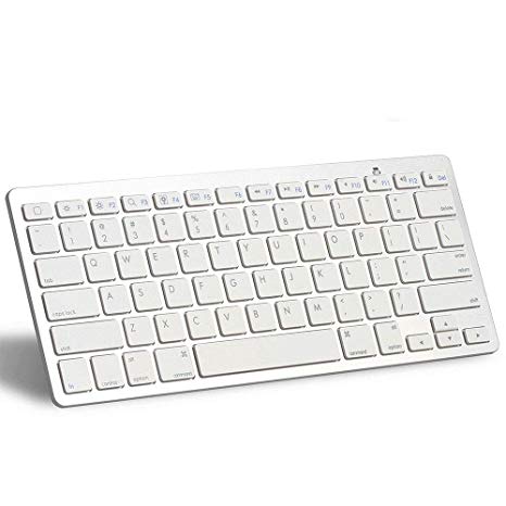 Bluetooth Keyboard for Apple- Ultra-Slim Keyboard for ipad Air, iPad Pro, iPad Mini 4/3/2/1,iPad 4/3/ 2,iPhone 6/6S, iPhone 6 Plus and Other Bluetooth Enabled Devices