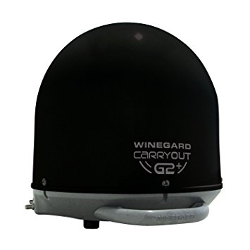 Winegard GM-6035 Black Automatic Portable Satellite TV Antenna with Power Inserter (Carryout G2 )