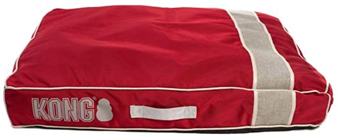 KONG Chew Resistant Heavy Duty Pillow Bed RED